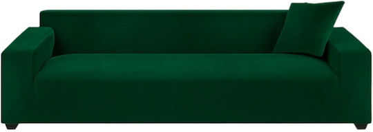Elastische Abdeckung Für Dreisitziges Sofa Dunkelgrün 230cm Elastische Abdeckung Für Dreisitziges Sofa Dunkelgrün 230cm