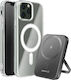 Swissten Magsafe Pack iPhone 11 Pro Dual-Material Hülle 5000 mAh Powerbank Transparente