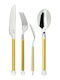 Giannini Yellow Stainless Steel Cutlery Set 24 Pieces