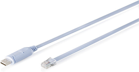 Digitus USB 2.0 Cable USB-A Male - RJ45 / USB-A Male Light Blue 1.8m DA-70173