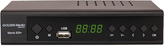 Golden Media Mania 828+ Ψηφιακός Δέκτης Mpeg-4 Σύνδεσεις SCART / HDMI / USB
