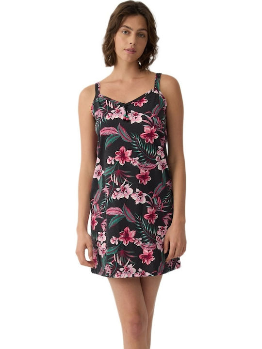 Minerva Summer Women's Nightgown Black