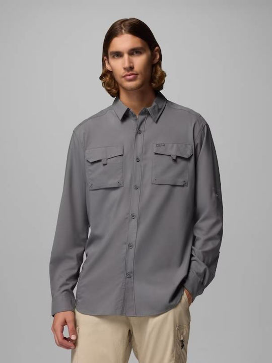 Columbia Silver Μακρυμάνικo Πουκάμισο City Grey