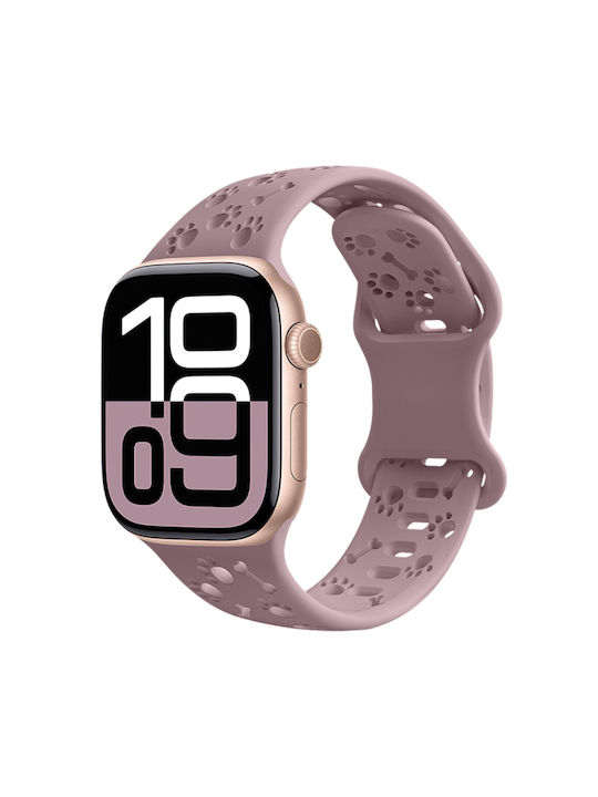 Watchband Hoco Wa38 Time Series 38 40 41 42mm Silicon Strap Apple Watch Series 1 2 3 4 5 6 7 8 9 Se Se2 Ροζ