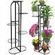 Suport Metalic Negru Pentru Plante 45x23x108 cm
