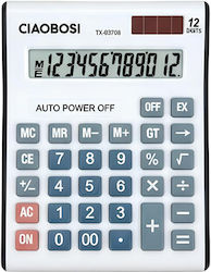 Avizar 12-digit Electronic Calculator Memory Display White