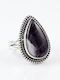 Women's Ring with Amethyst Made of Silver