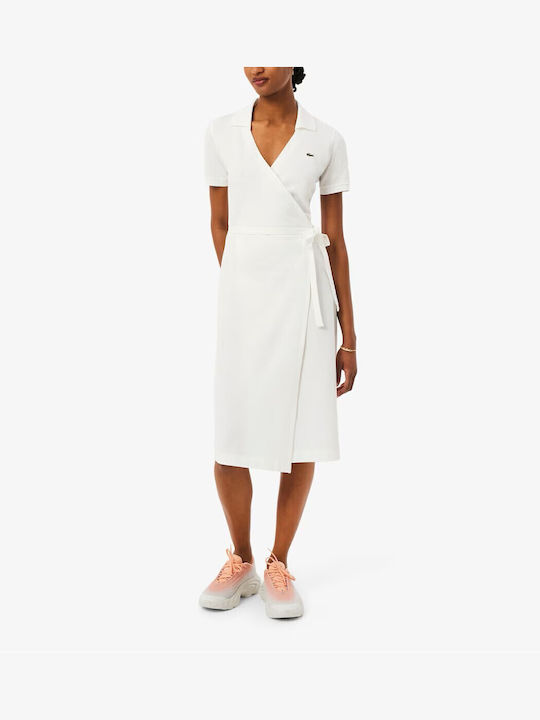 Lacoste Rochie De Vară Pentru Femei Midi Wrap-A...