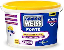 Interior Washable Paint Forte 2.5 L Innenweiss White Ext5831005