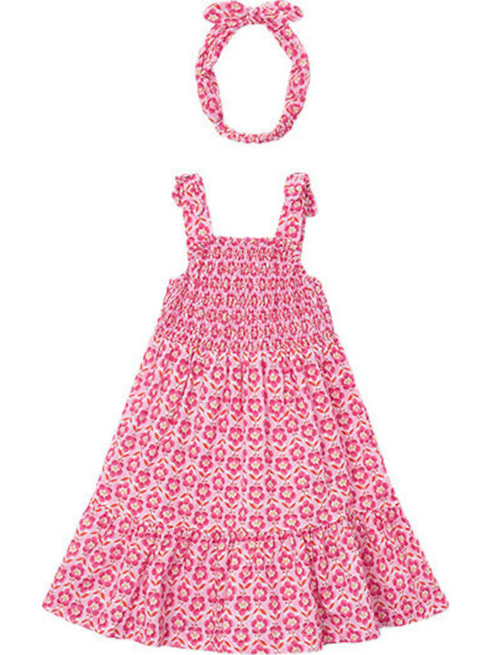 Mädchenkleid Ärmellos Rosa