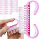 Set 100 Manicure Brushes Dust Removal Zola Soft Brushes Comfortable Handle 6.5 X 3.2 X 1.5 Cm Pink