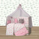 Homeone Crib Set Pink 9 Pieces