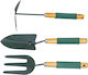 Set 3 Garden Planting Tools Green Soft Handle Z-tools Zts 8272
