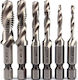 Burghiu HSS cu Cap de Foraj Hexagon Pentru Metal și Lemn 0.5mm / 57mm / 0.7mm / 60mm / 0.8mm / 1.25mm / 59mm / 1.5mm / 65mm