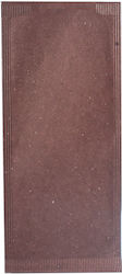 Set 125 Brown Paper Envelope-type Cutlery Holders 11x25cm Mn012409