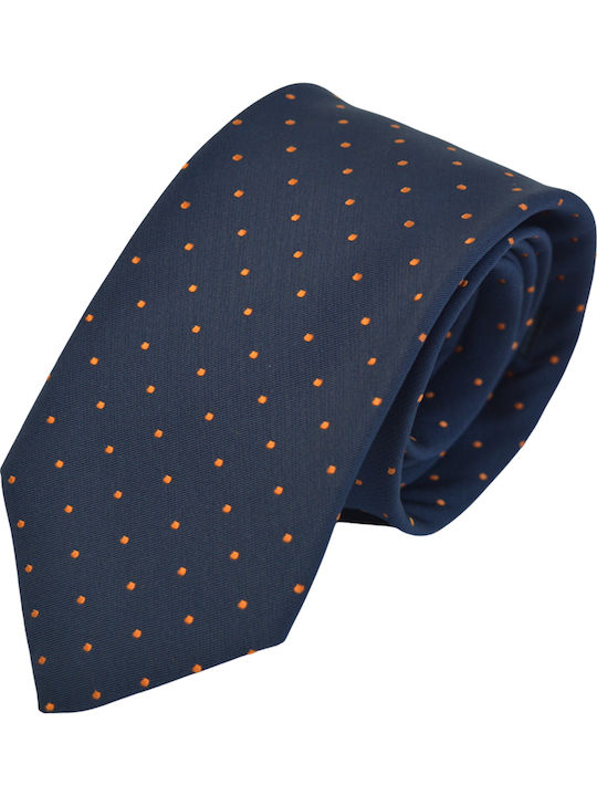 Makis Tselios Fashion Men's Silk Tie Printed in Blue Color