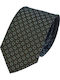 Makis Tselios Fashion Men's Silk Tie Printed Brown Color