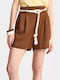 Women's Shorts Tobacco Brown FBL013-118-03-Tobacco-Brown