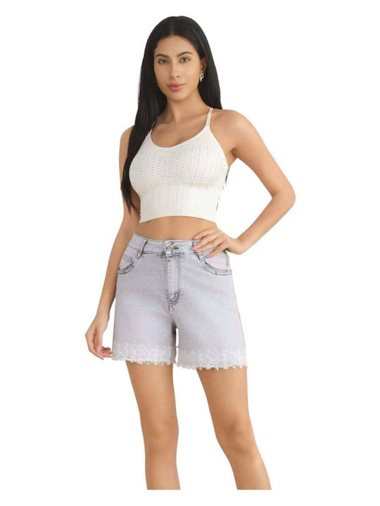 Women's Gray Jean Shorts