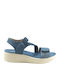 Sommer Damenplattformen Blau