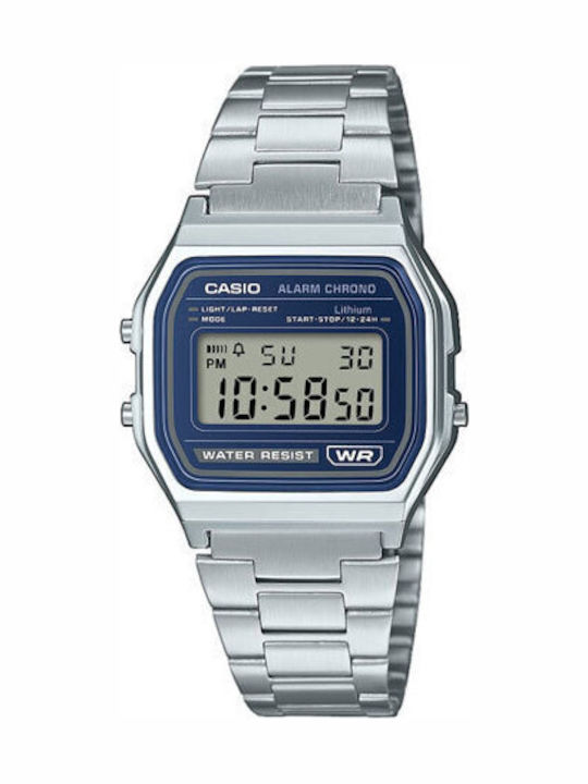 Casio Ψηφιακό Ανδρικό Ρολόι Μπαταρίας με Ασημί ...
