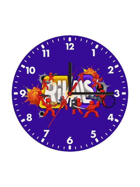 Koupakoupa Kids Wall Clock Roblox Rivals Wooden 20cm