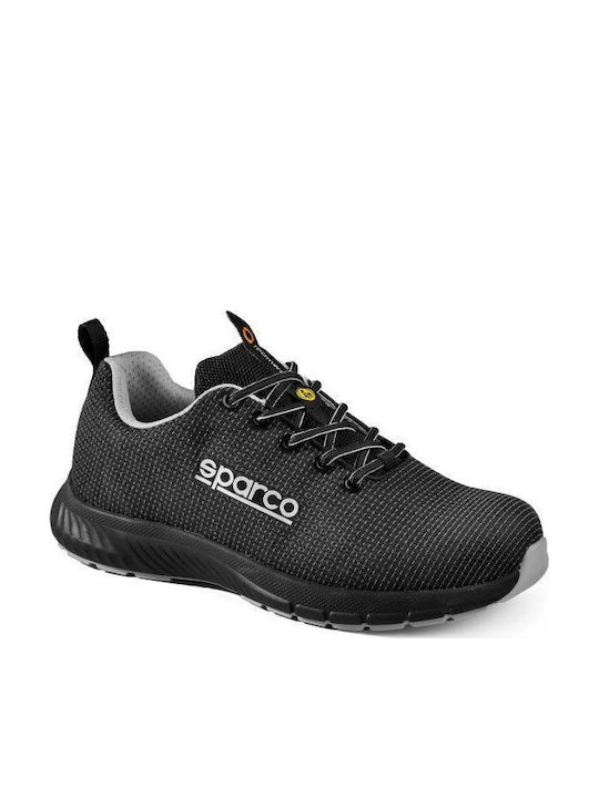 Sparco Traction Asan Αβιάβροχο Παπούτσι Ασφαλείας Μαύρο S3s Sr Fo Hro Esd En Iso 20345:2022+a1:2024 Btb0018b0k130