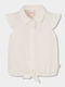 Kids Sleeveless Striped White Shirt