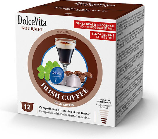 Dolce Vita Kaffee- und Getränkekapseln Espresso Kompatibilität mit Maschine Dolce Gusto 12 Stück