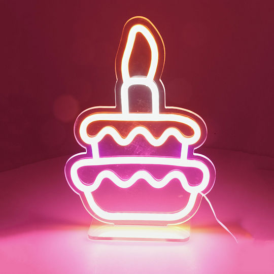 Neon Dekoratives Tischlicht 21x27cm