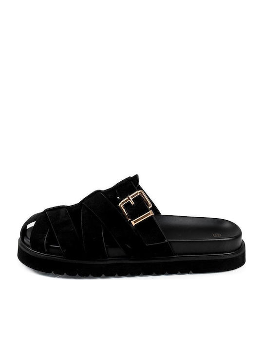 Дамски Сандали Flatforms Черни