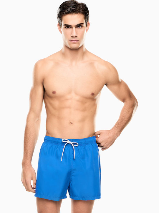 Men's Swimwear Shorts Blue with Patterns