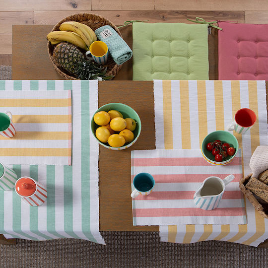 Nef-Nef Homeware Runner Din Bumbac Set Jeremy Galben 45x140cm