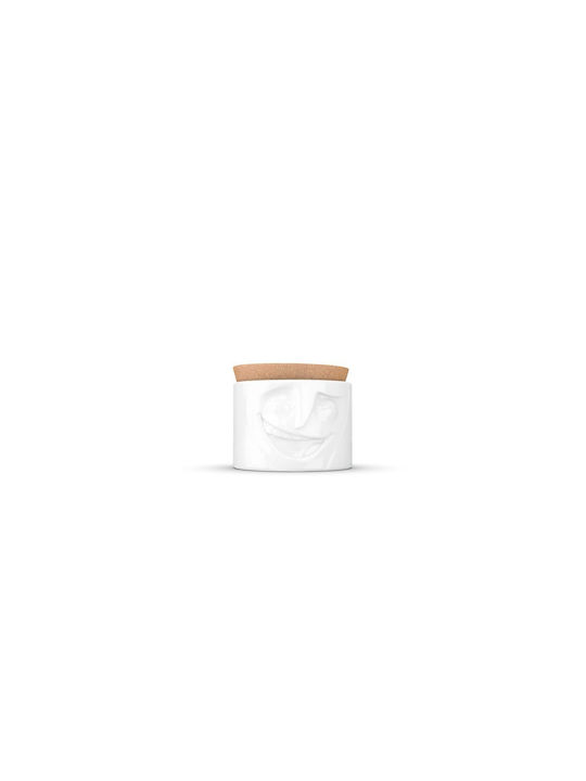 Storage General Use Vase with Cork Porcelain White 900ml