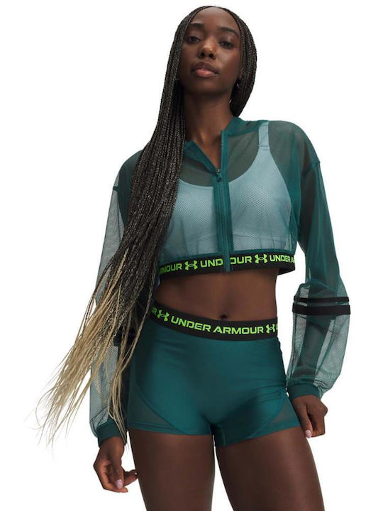 Under Armour Women's Cardigan with Zipper in Green Colour