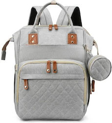 Aria Trade Wickeltasche Rucksack Grau 40x30x20cm