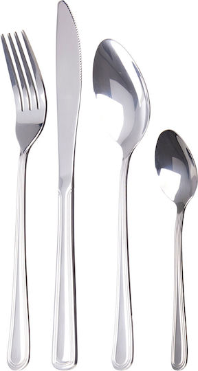 Cutlery Set Stainless Steel Silver 16 Pieces