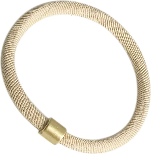 Avizar Elastische Haarbänder Samt Beige