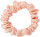 Avizar Classic Scrunchie Hair In Satin Pleated Diamant Chic Pink Pink