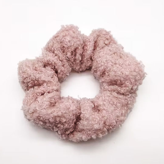 Avizar Haargummis Wollig Haar In Chenille Süß Gemütlich Schick Rosa Rosa
