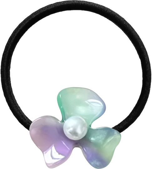 Avizar Casual Haargummis Perlen Bernstein Blume Exquisite Perlen Lila Grün Lila