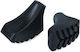 Overaction Big Rubber Feet Walking Tips Black 2xτεμάχια Παπουτσάκια Ασφάλτου Μπατόν Πεζοπορίας