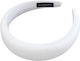 Avizar Large Headband Hair In Satin Cushioned Glamor White White
