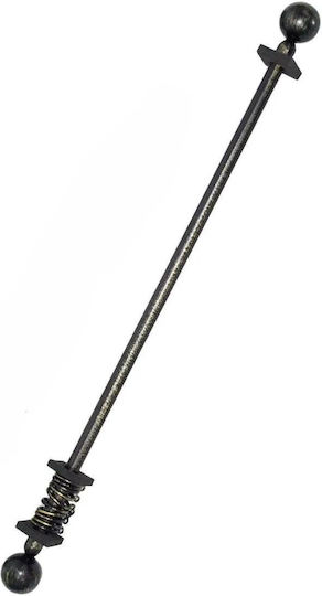 Ausziehbare Metallische Vorhangstange Einzeln 70-120cm Schwarz/Bronze