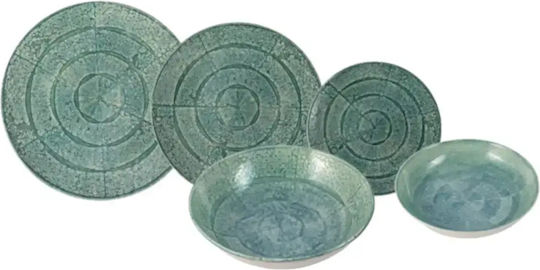 Green Porcelain Dinnerware Set 20pcs