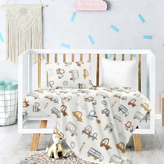Melinen Fitted Baby Sheet 70x140cm Melinen Fitted Baby Sheet 70x140cm