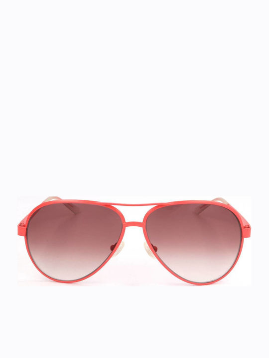 Italia Independent Unisex Sunglasses with Red Frame and Red Lens
