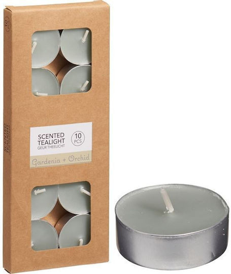 Aromatic Tealights In Green Colour 10 Pieces