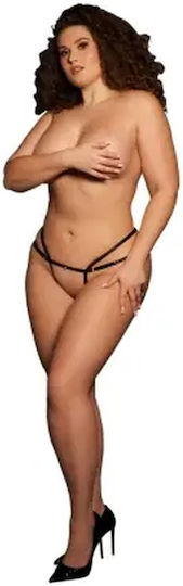 Σλιπ Passion Sophia Plus Size Ρυθμιζόμενα Λουράκια Χρυσές Λεπτομέρειες Le Desir