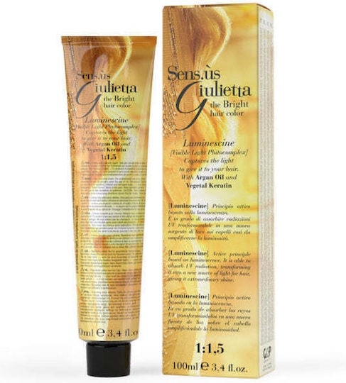 Sensus Giulietta Vopsea Permanentă de Păr 6.44 Blond Cupru Intens Închis 100ml